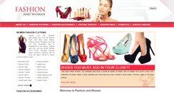 Desktop Screenshot of fashionandwoman.com